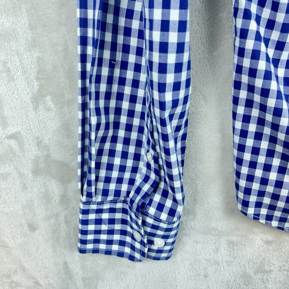 Bowery & Broome Mens Large Blue Check Cotton Shirt Outdoor Cabincore Gorpcore - Picture 6 of 10